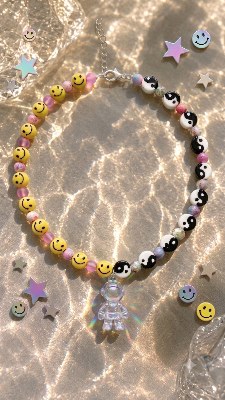 SPUN OUT IN SPACE NECKLACE