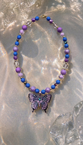 The Cosmic Morpho Beaded Necklace
