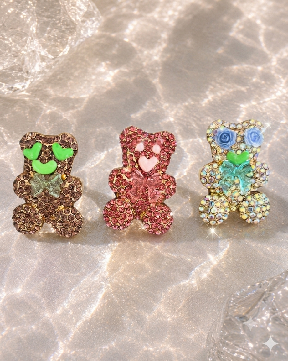 The Gummy Glamour Ring Trio