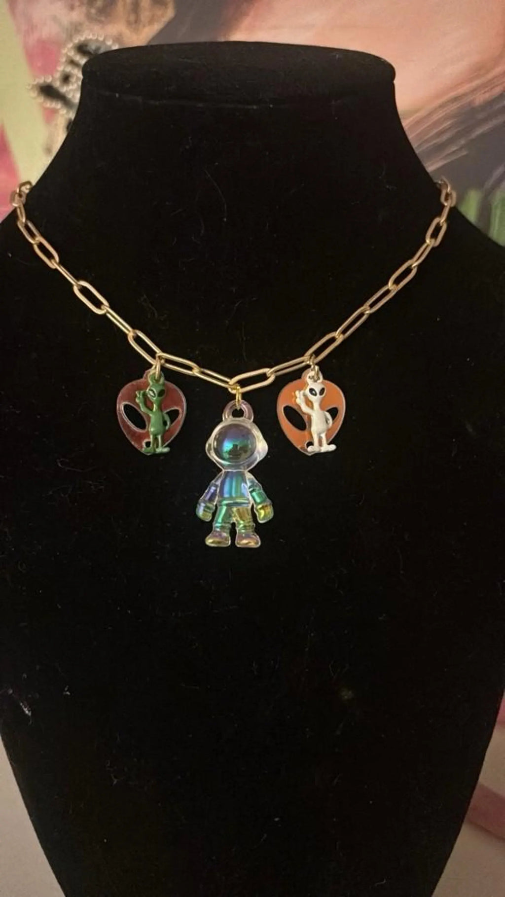 The Spaceman Galactic Charm Necklace
