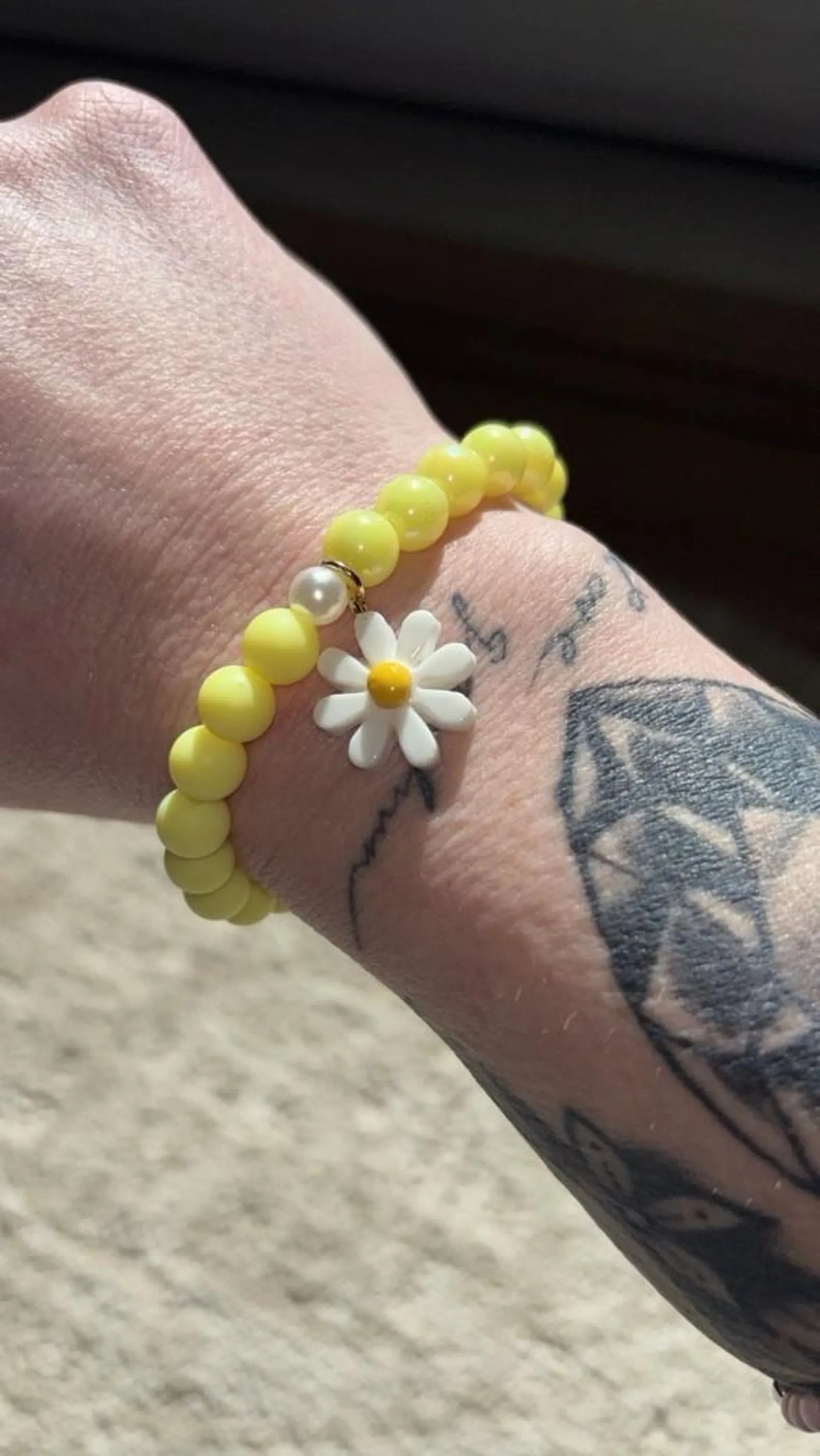 Sunshine Daisy Smile Bracelet