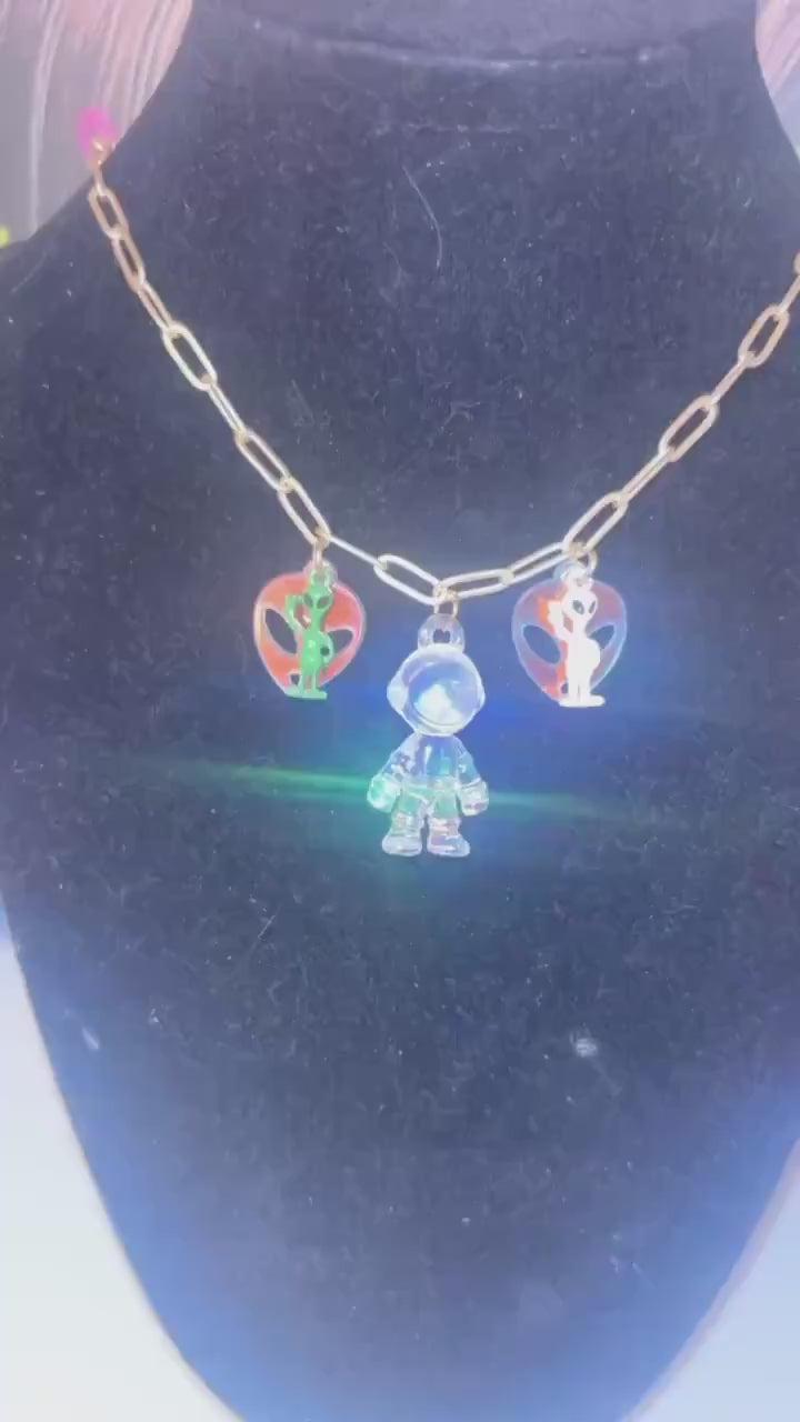 The Spaceman Galactic Charm Necklace